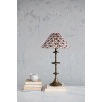 Design Shop Candlestick Table Lamp w/ Ikat Shade & Inline Switch
