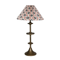 Design Shop Candlestick Table Lamp w/ Ikat Shade & Inline Switch