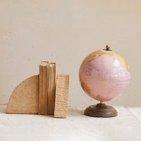 Design Shop Metal & PVC Globe on Mango Wood Stand