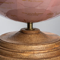 Design Shop Metal & PVC Globe on Mango Wood Stand