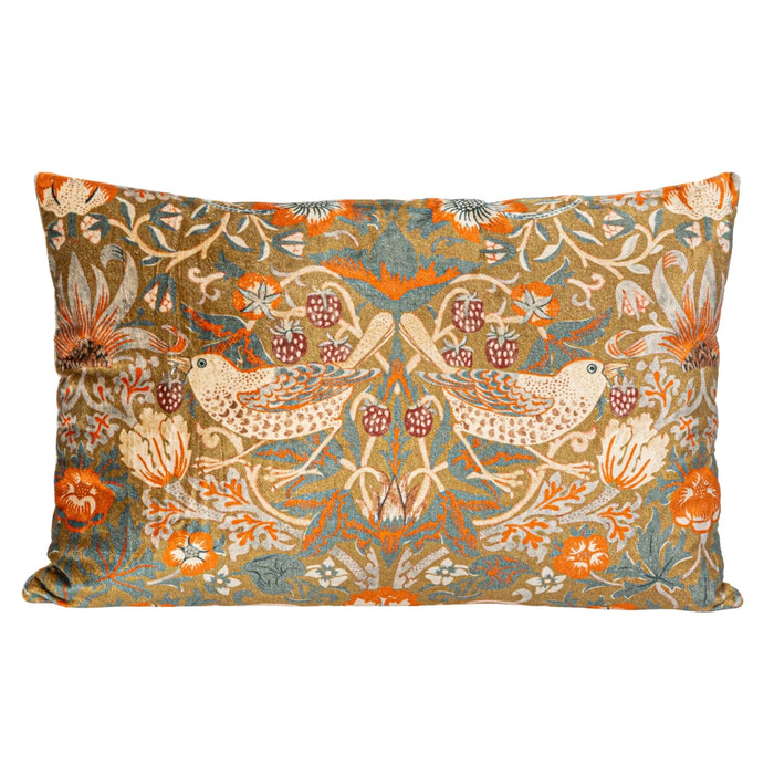 Design Shop 24"L x 16"H Cotton Velvet Printed Lumbar Pillow