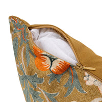 Design Shop 24"L x 16"H Cotton Velvet Printed Lumbar Pillow