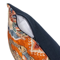 Design Shop 32"L x 14"H Cotton Velvet Printed Lumbar Pillow