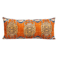 Design Shop 32"L x 14"H Cotton Velvet Printed Lumbar Pillow