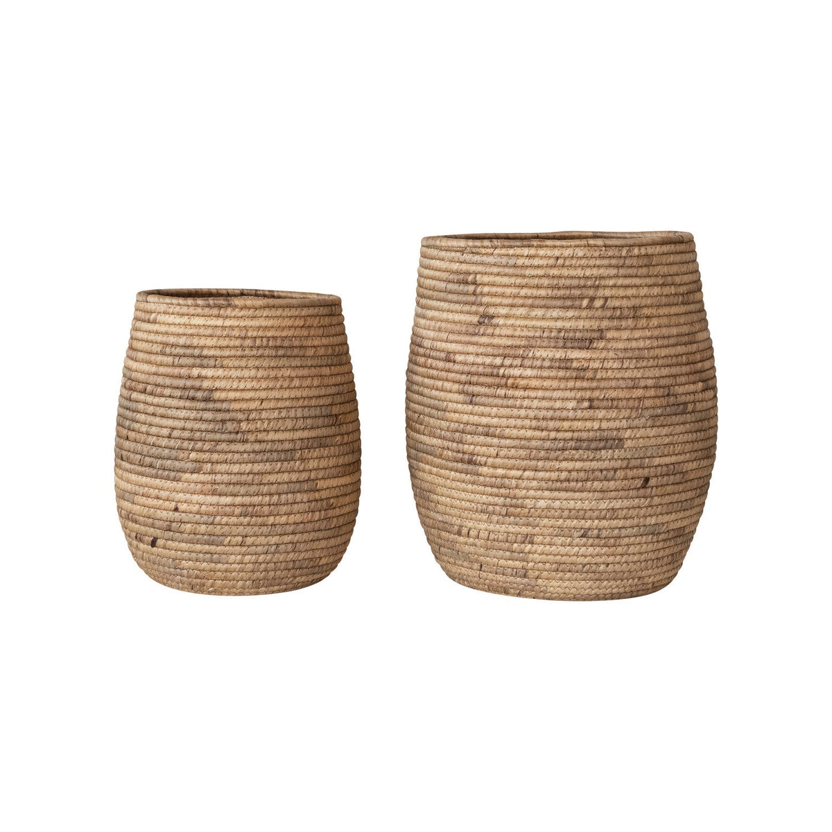 Design Shop Hand-Woven Water Hyacinth Baskets, Set of 2