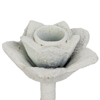 Design Shop Coarse Cast Iron Flower Taper Holder w/ Flowers