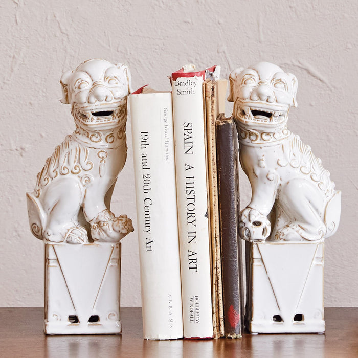 Design Shop Vintage Reproduction Foo Dog Décor/Bookends, Set of 2