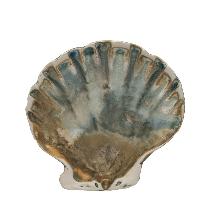 Design Shop Stoneware Shell-Shaped Plate