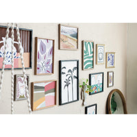 Design Shop Wood Framed Glass Wall Décor, Set of 12