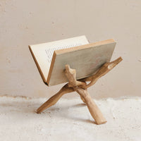 Design Shop Reclaimed Wood Vintage Reproduction Folding Pot Stand