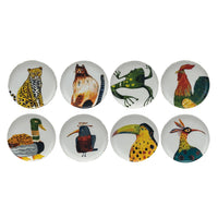Design Shop Stoneware Plate w/ Animal/Bird, Set of 8.