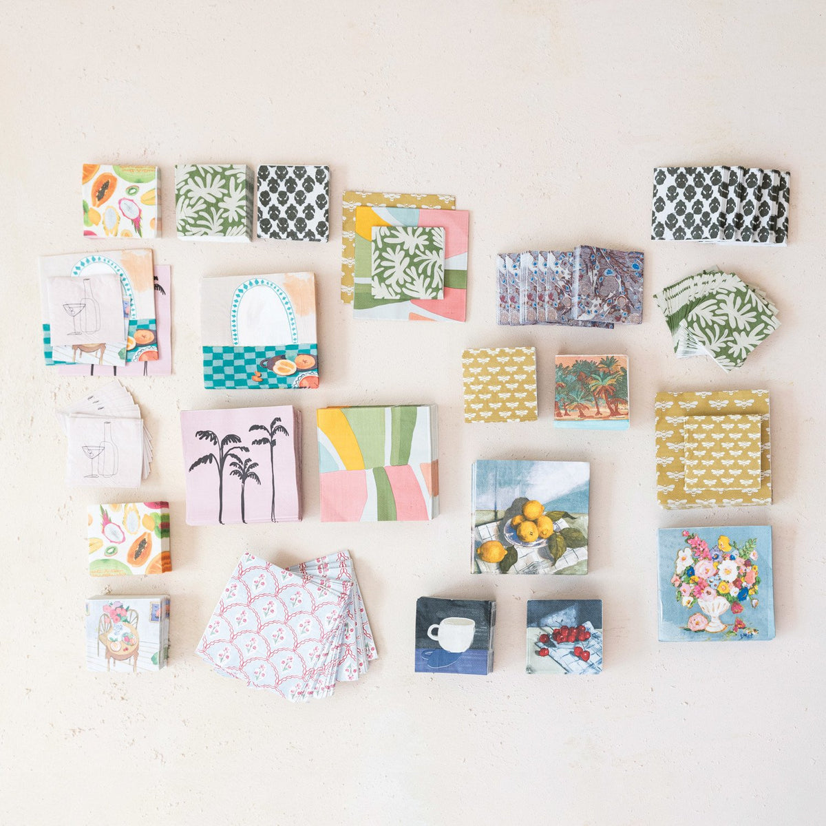 Design Shop Paper Napkins w/ Abstract Design