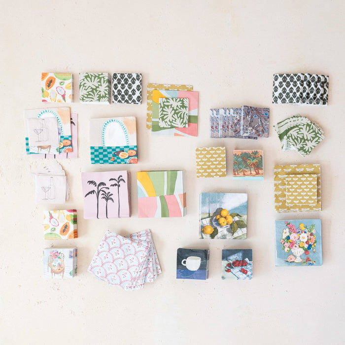 Design Shop Paper Napkins w/ Bee Pattern