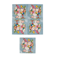 Design Shop Paper Napkins w/ Flowers In Vase