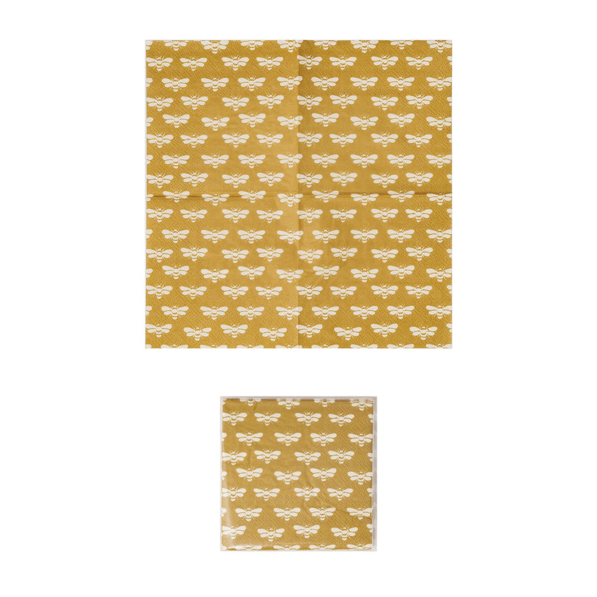 Design Shop Paper Cocktail Napkins w/ Bee Pattern