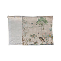Design Shop Linen Printed Wall Hanging w/ Folding Wood Rod, KD