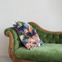 Design Shop 20" Square Woven New Zealand Wool Shag Pillow
