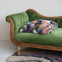 Design Shop 20" Square Woven New Zealand Wool Shag Pillow