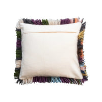 Design Shop 20" Square Woven New Zealand Wool Shag Pillow
