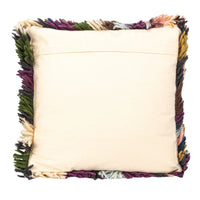 Design Shop 20" Square Woven New Zealand Wool Shag Pillow