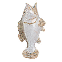 Design Shop Vine Reproduction Stoneware Fish Shaped Wall Vase (each One Will Vary)