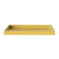 Design Shop MDF & Rubberwood Lacquered Tray w/ Hobnail Edge & Handles