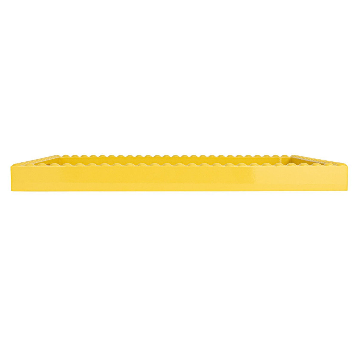 Design Shop MDF & Rubberwood Lacquered Tray w/ Hobnail Edge & Handles