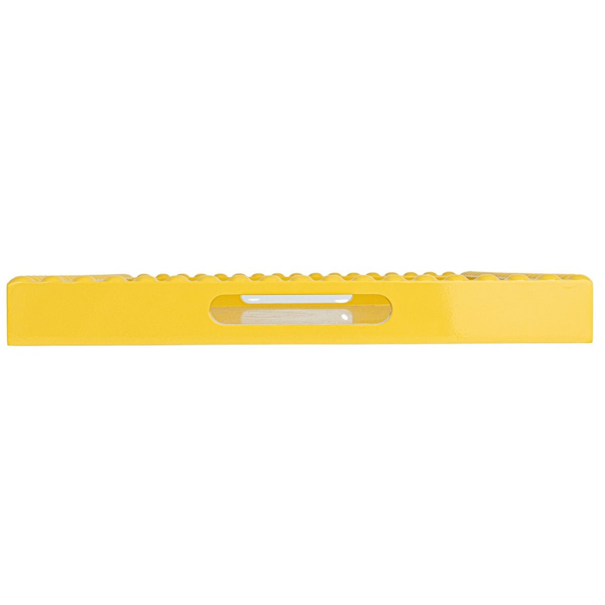 Design Shop MDF & Rubberwood Lacquered Tray w/ Hobnail Edge & Handles
