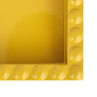 Design Shop MDF & Rubberwood Lacquered Tray w/ Hobnail Edge & Handles