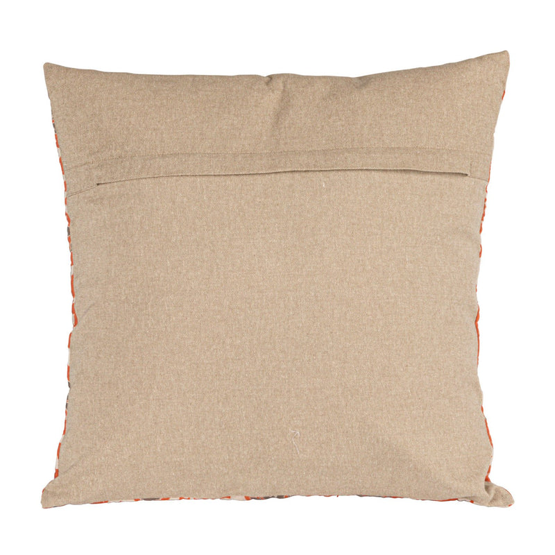 Design Shop 20" Square Cotton Voile Printed Pillow w/ Suzani Pattern