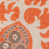 Design Shop 20" Square Cotton Voile Printed Pillow w/ Suzani Pattern