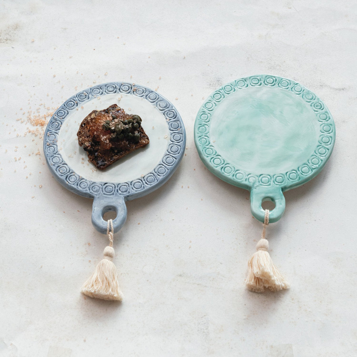 Design Shop Hand-Painted Mini Tapas Board, Set of 2