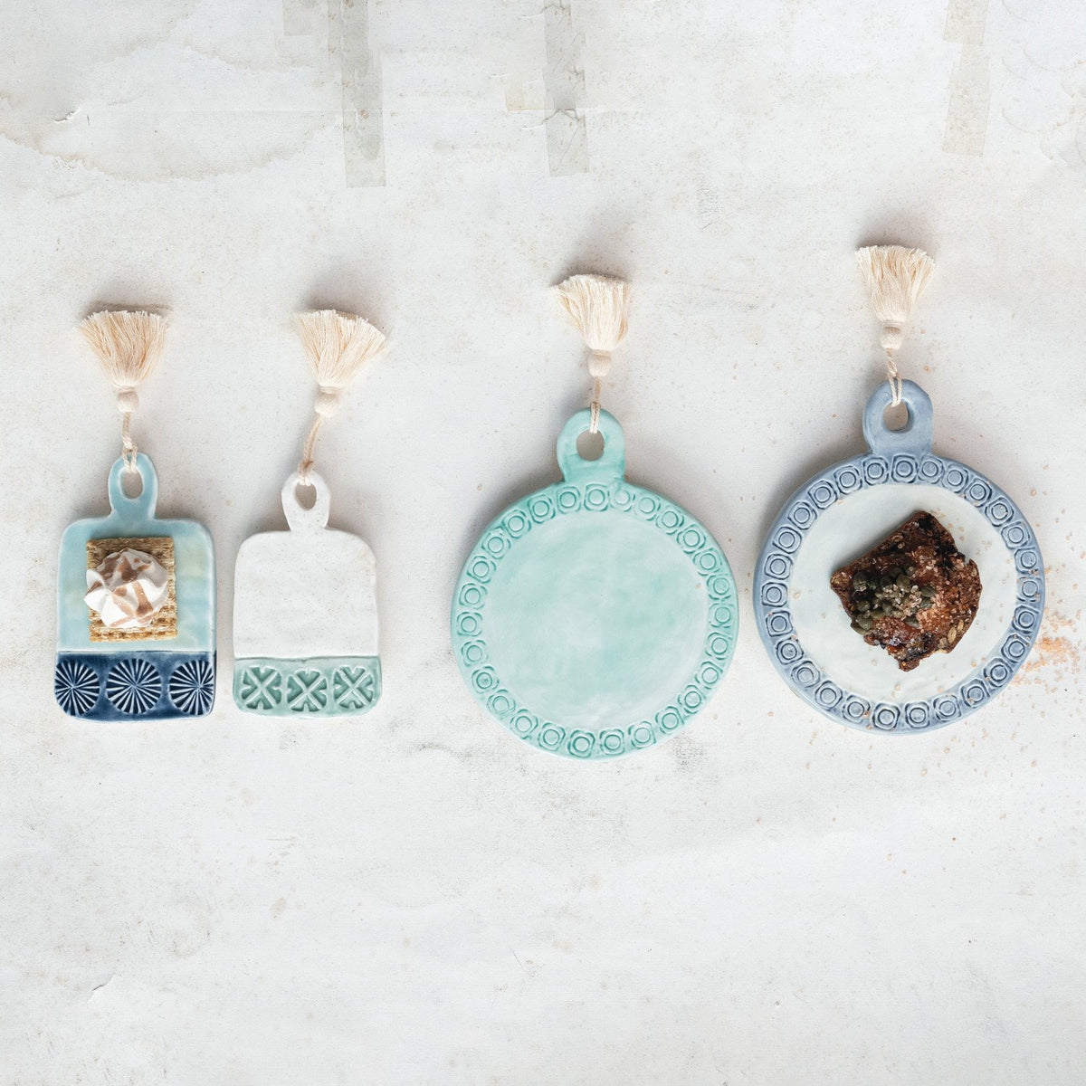 Design Shop Hand-Painted Mini Tapas Board, Set of 2