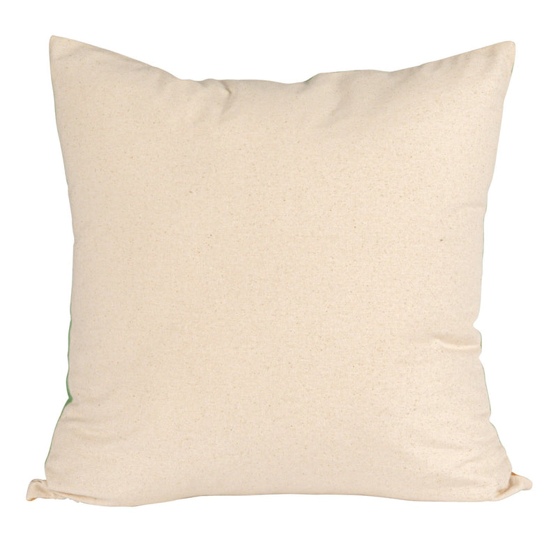 Design Shop 18" Square Cotton & Linen Printed Pillow w/ Tablescape