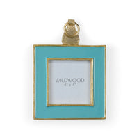 Wildwood Aqua Enamel Wall Frame (Sm)