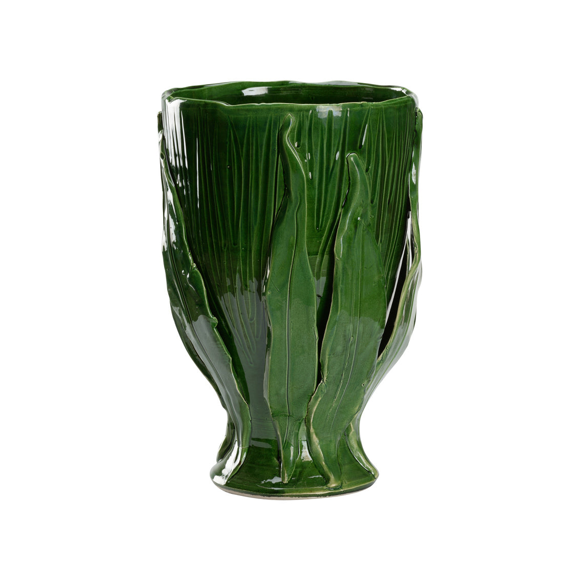 Chelsea House Umbria Footed Vase - Green