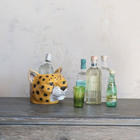 Design Shop Ceramic Cheetah Head Planter/Bottle Cooler
