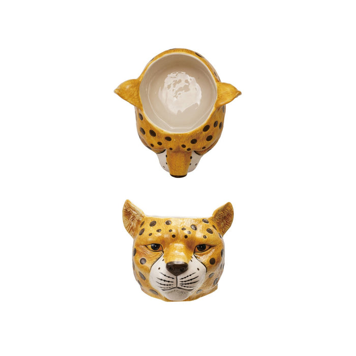 Design Shop Ceramic Cheetah Head Planter/Bottle Cooler