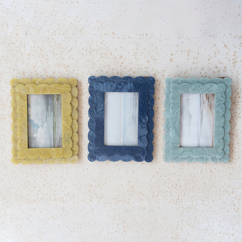 Design Shop 2-Layer Scalloped Photo Frame, Set of 3 (4" x 6" Photo)