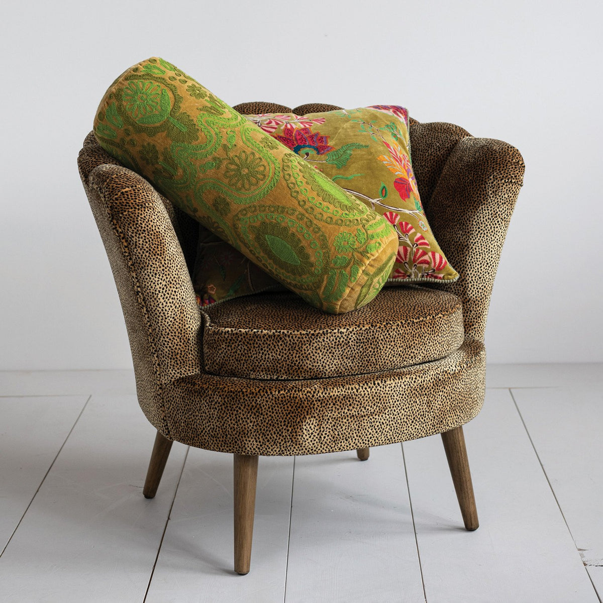 Design Shop 20" Square Cotton Blend Velvet Printed Pillow