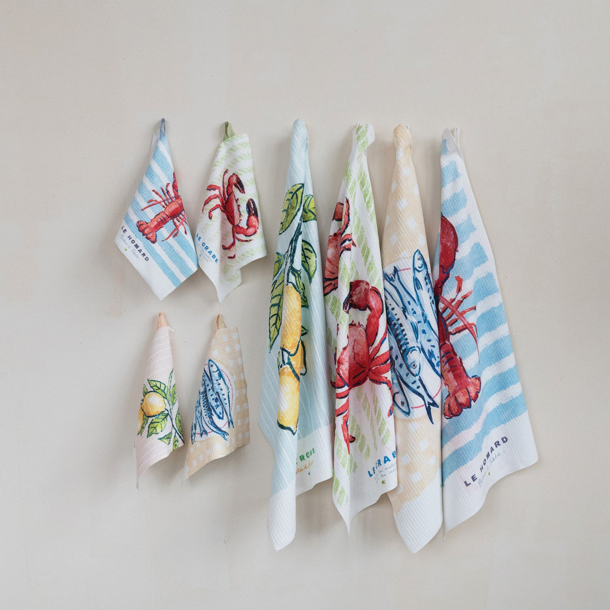 Design Shop Printed Recycled Microfiber Dish Cloth, Set of 4