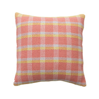 Design Shop 20" Square Woven Recycled Cotton Pillow Plaid