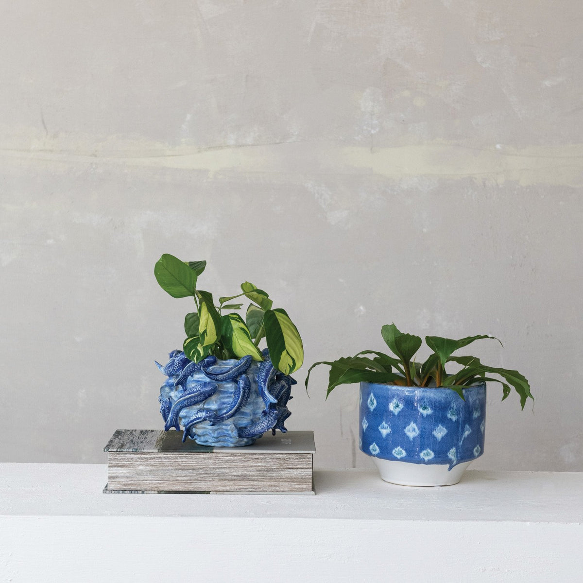 Design Shop Handmade Planter with 3D Fish