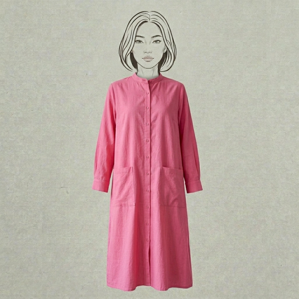Design Shop Cotton Chambray Claire Dress/Tunic, Large