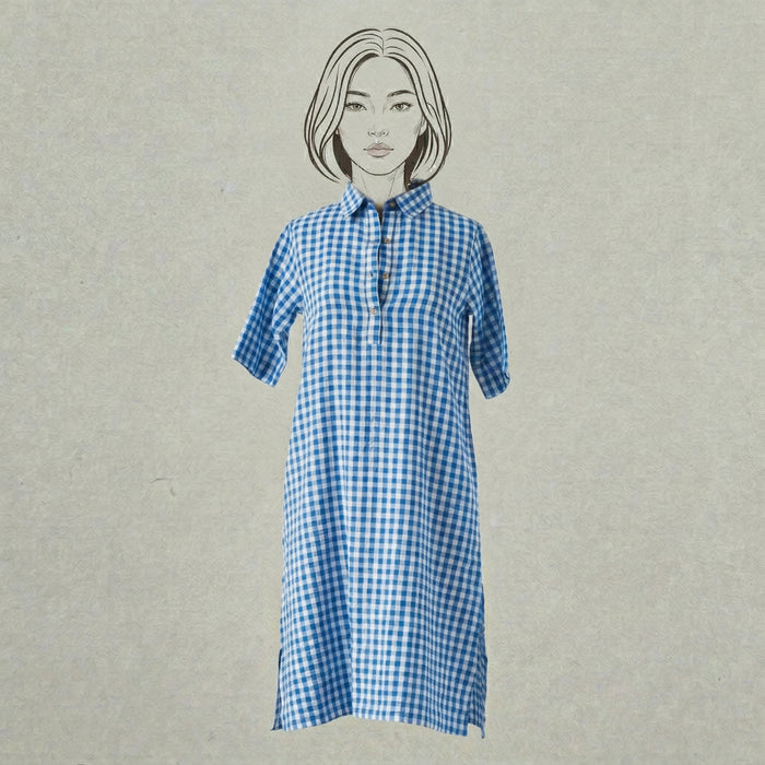 Design Shop Cotton Seer Sucker Veronica Dress, Extra Large