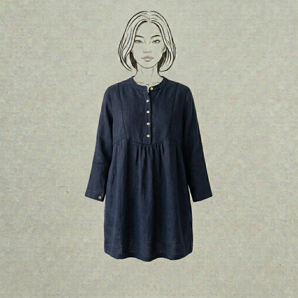 Design Shop Cotton Linen Nora Tunic, Large