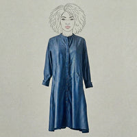 Design Shop Cotton Chambray Gracie Dress, Medium