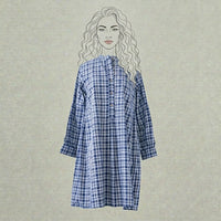 Design Shop Cotton Madras Plaid Tunic, Medium