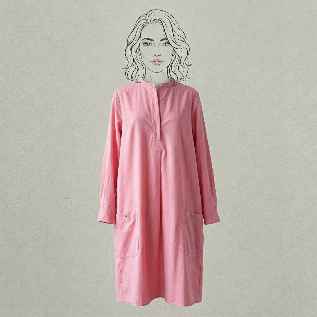 Design Shop Cotton Chambray Claire Dress/Tunic, Medium