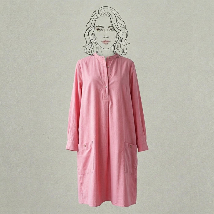 Design Shop Cotton Chambray Claire Dress/Tunic, Medium